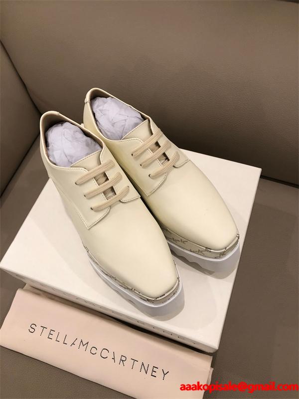 STELLA McCARTNEY ステラマッカートニー コピー  2026新作 印花デザイン 厚底シューズ シンプル オシャレ