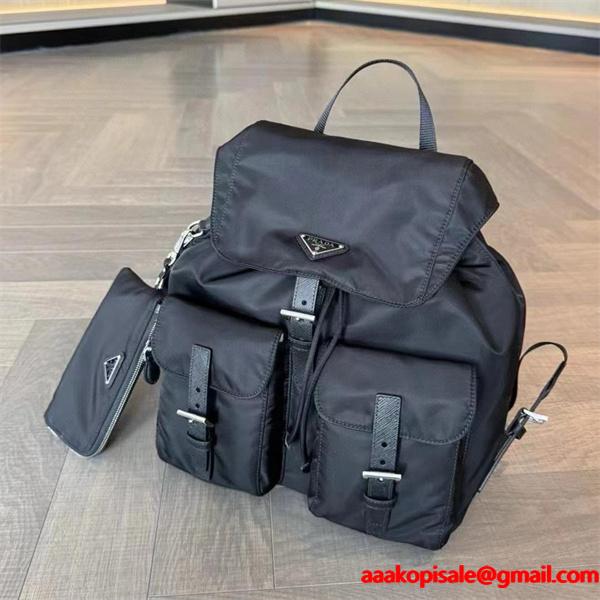 2026新作 シンプル 洗練された PRADA プラダ コピー デイパック ブラック ベストセラー