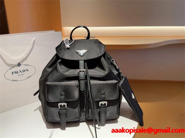 2026新作 シンプル 洗練された PRADA プラダ コピー デイパック ブラック ベストセラー