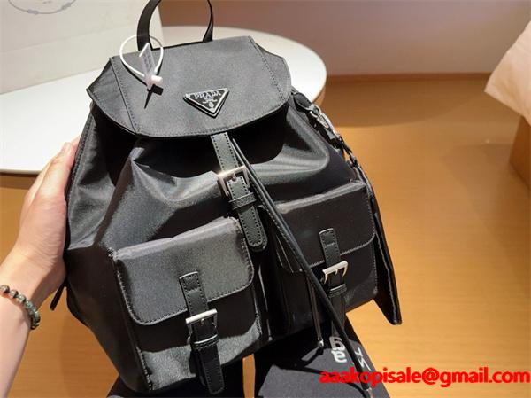 2026新作 シンプル 洗練された PRADA プラダ コピー デイパック ブラック ベストセラー