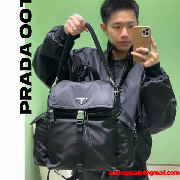 ファッション性 抜群 ショルダーバッグ メンズ ブラック 限定モデル PRADA プラダ コピー