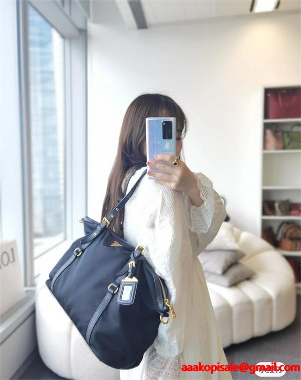 シンプル 機能的な トートバッグ PRADA プラダ コピー ブラック おすすめ