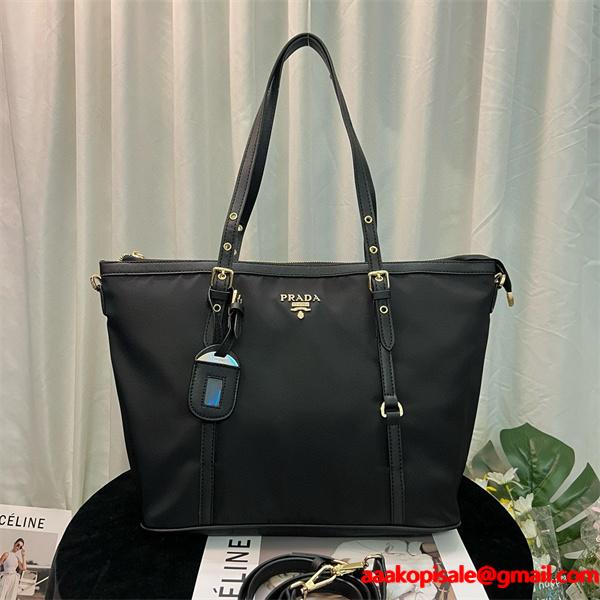 シンプル 機能的な トートバッグ PRADA プラダ コピー ブラック おすすめ