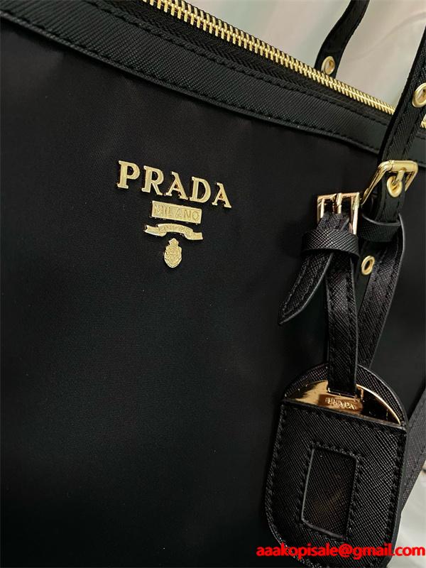 シンプル 機能的な トートバッグ PRADA プラダ コピー ブラック おすすめ
