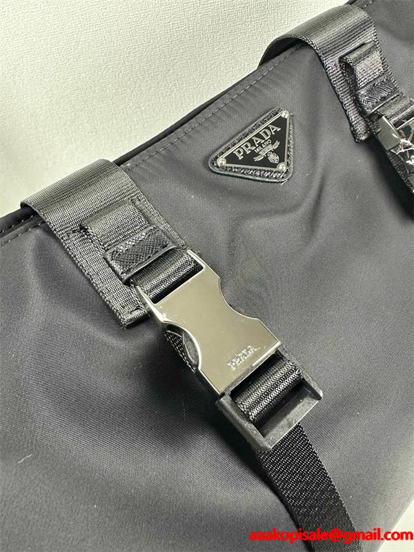 スタイリッシュ 高級感 溢れる トートバッグ レディース ブラック 人気 PRADA プラダ コピー 