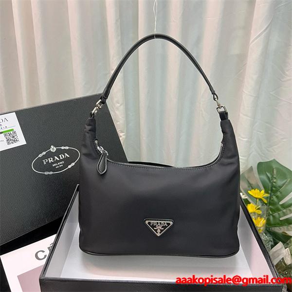 PRADA プラダ コピー シンプル エレガントな ハンドバッグ ブラック 高評価