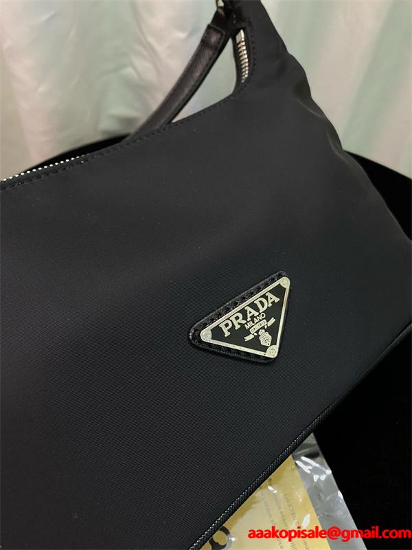 PRADA プラダ コピー シンプル エレガントな ハンドバッグ ブラック 高評価