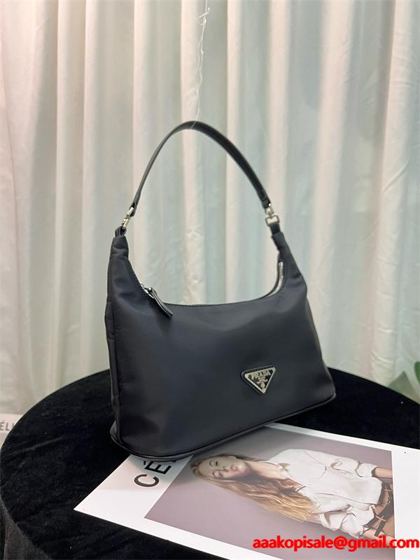PRADA プラダ コピー シンプル エレガントな ハンドバッグ ブラック 高評価