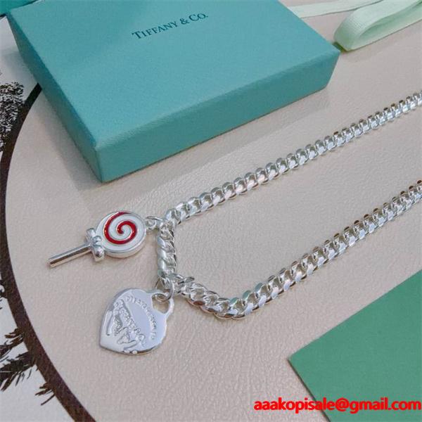 Tiffany&Co ティファニー コピー 存在感チェーン アイコニック チャーム ネックレス