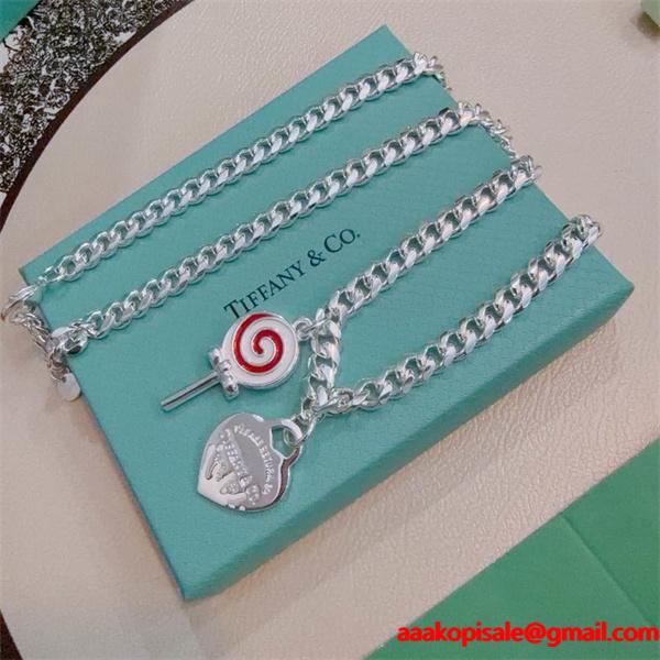 Tiffany&Co ティファニー コピー 存在感チェーン アイコニック チャーム ネックレス