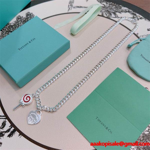 Tiffany&Co ティファニー コピー 存在感チェーン アイコニック チャーム ネックレス