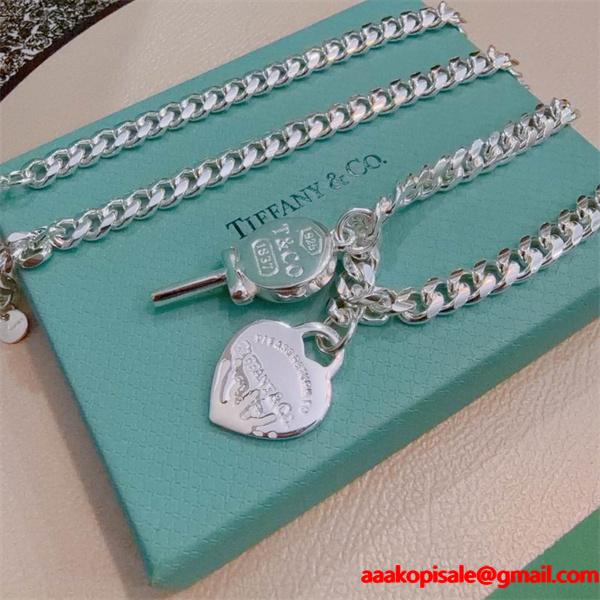 Tiffany&Co ティファニー コピー 存在感チェーン アイコニック チャーム ネックレス