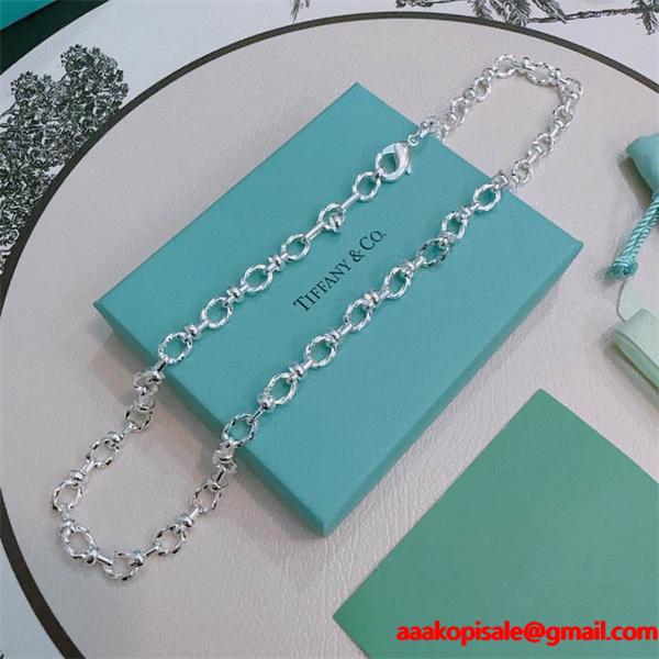 重厚感演出 クラシック チェーン Tiffany&Co ティファニー コピー ネックレス 王道デザイン
