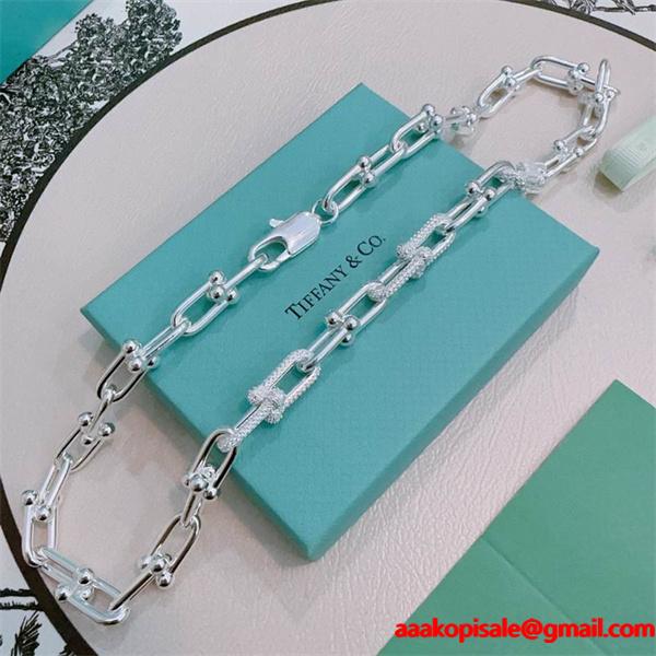 存在感際立つ モダン構造 チェーン ネックレス 注目作 Tiffany&Co ティファニー コピー