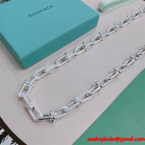 存在感際立つ モダン構造 チェーン ネックレス 注目作 Tiffany&Co ティファニー コピー