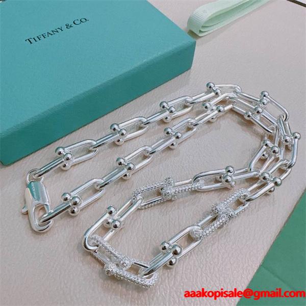 存在感際立つ モダン構造 チェーン ネックレス 注目作 Tiffany&Co ティファニー コピー