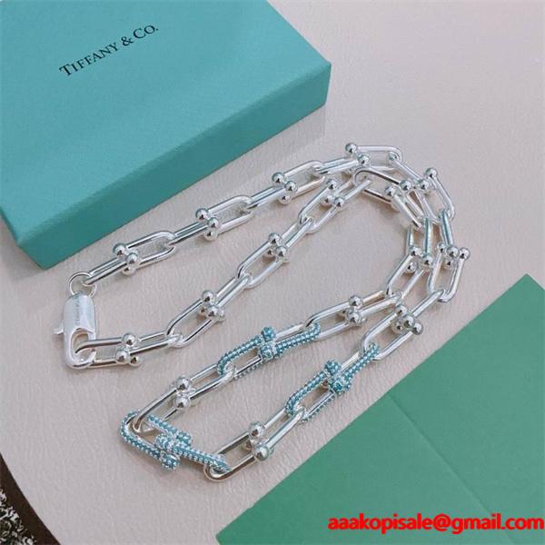 期間限定 立体リンク デザイン チェーン ネックレス Tiffany&Co ティファニー コピー