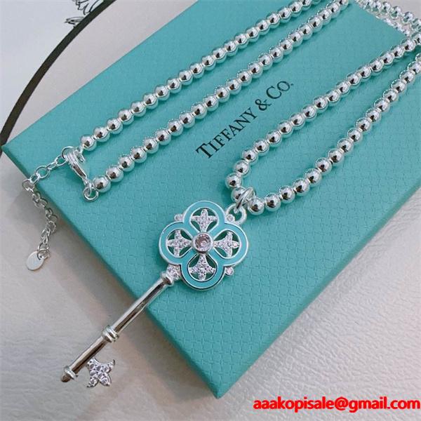 上品 エレガント キーモチーフ Tiffany&Co ティファニー コピー ネックレス 2026新作