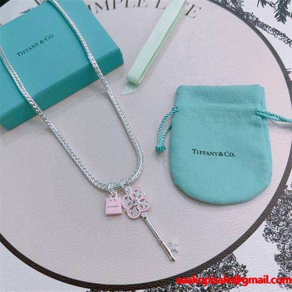 洗練アクセント コンビ チャーム ネックレス 売れ筋 Tiffany&Co ティファニー コピー