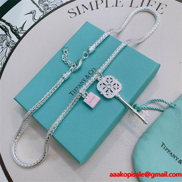 洗練アクセント コンビ チャーム ネックレス 売れ筋 Tiffany&Co ティファニー コピー