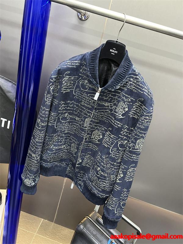 希少新作2026☆☆ベルルッティジャケットコピーBerluti上品お洒落Scrittoブルゾンメンズ