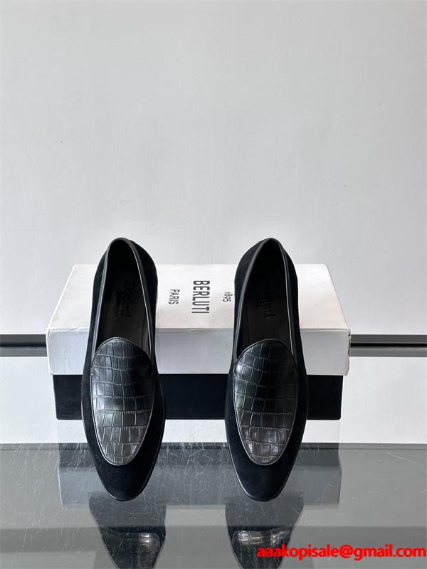 Berluti ベルルッティ コピー 上質 快適 2026新作 話題 スエードローファー