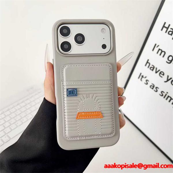 エルメス激安ハウスデザインカード収納iPhone17ケースソフトレザーナッパ調仕様