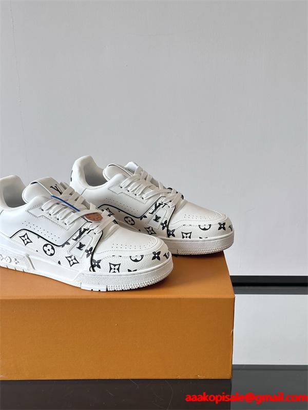 新品Lv Trainer❤ルイヴィトン靴コピーMonogram Flowersメンズスニーカー2026流行りファッション