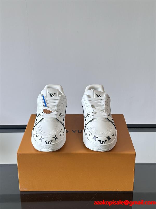 新品Lv Trainer❤ルイヴィトン靴コピーMonogram Flowersメンズスニーカー2026流行りファッション
