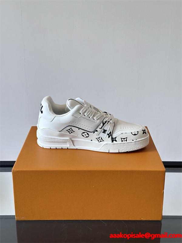 新品Lv Trainer❤ルイヴィトン靴コピーMonogram Flowersメンズスニーカー2026流行りファッション