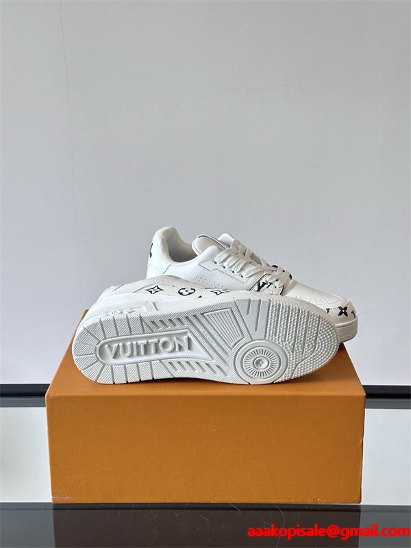 新品Lv Trainer❤ルイヴィトン靴コピーMonogram Flowersメンズスニーカー2026流行りファッション