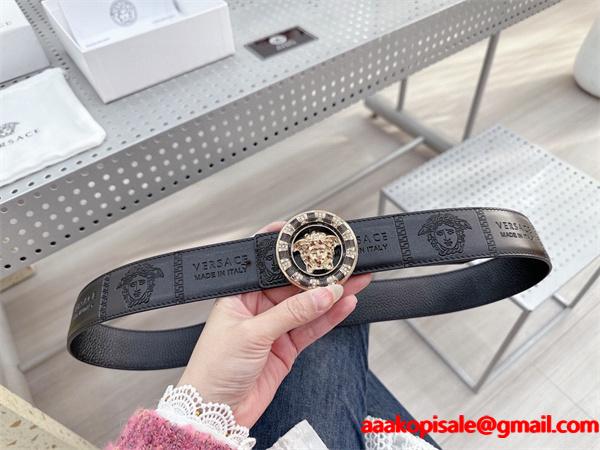 ★高品質★ ヴェルサーチ ベルトコピーVersaceメンズファッショントレンド新作レザーベルト