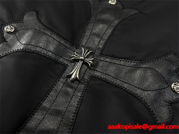 立体刺繍 デザイン性抜群 中綿ブルゾン 防寒性向上 クロムハーツ Chrome Hearts コピー