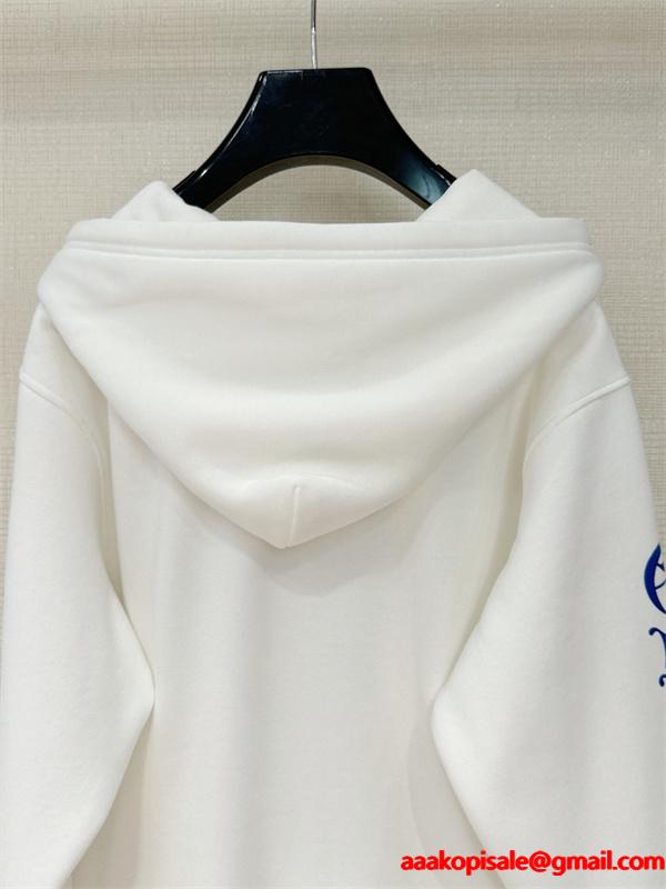 洗練ロゴ刺繍 ジップパーカー 軽量素材 デイリー万能 クロムハーツ Chrome Hearts コピー