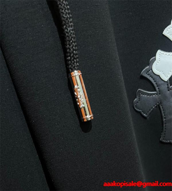 クロムハーツ Chrome Hearts コピー 人気爆発 立体クロスモチーフ 快適フィットスウェットパンツ