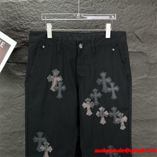 注目新作 クロムハーツ コピー Chrome Hearts ジョガーパンツ モード系シルエット 2026新作準備