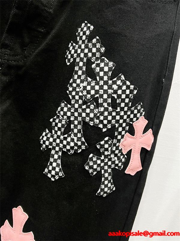 数量限定 個性際立つ モード系 クロムハーツ Chrome Hearts コピー デニムパンツ