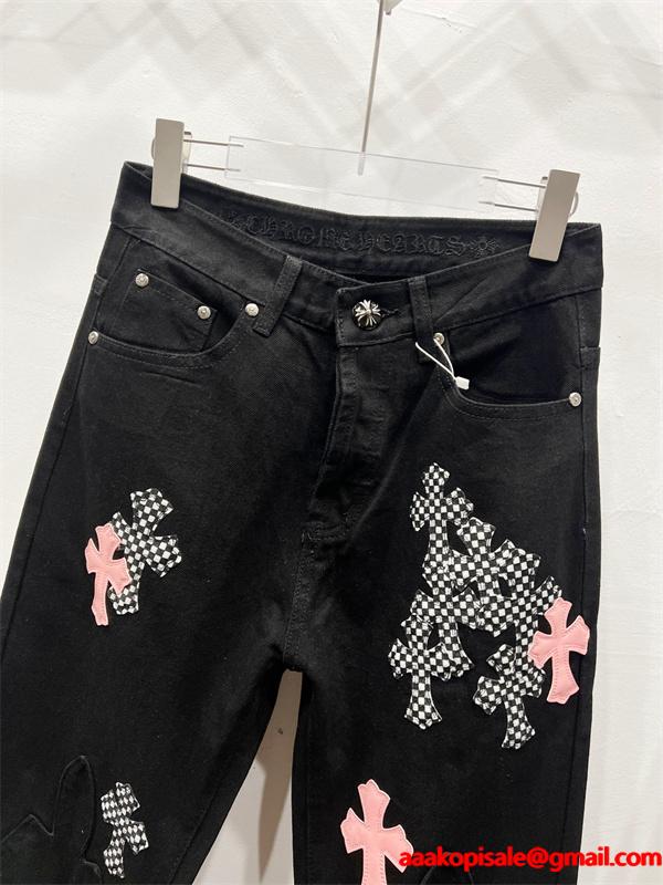 数量限定 個性際立つ モード系 クロムハーツ Chrome Hearts コピー デニムパンツ