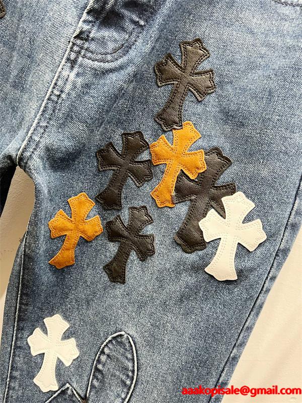 プレミアム感 存在感抜群 2026新作コーデ デニムパンツ クロムハーツ Chrome Hearts コピー