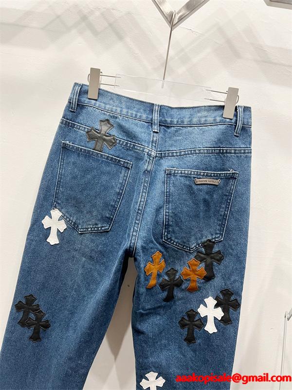 プレミアム感 存在感抜群 2026新作コーデ デニムパンツ クロムハーツ Chrome Hearts コピー