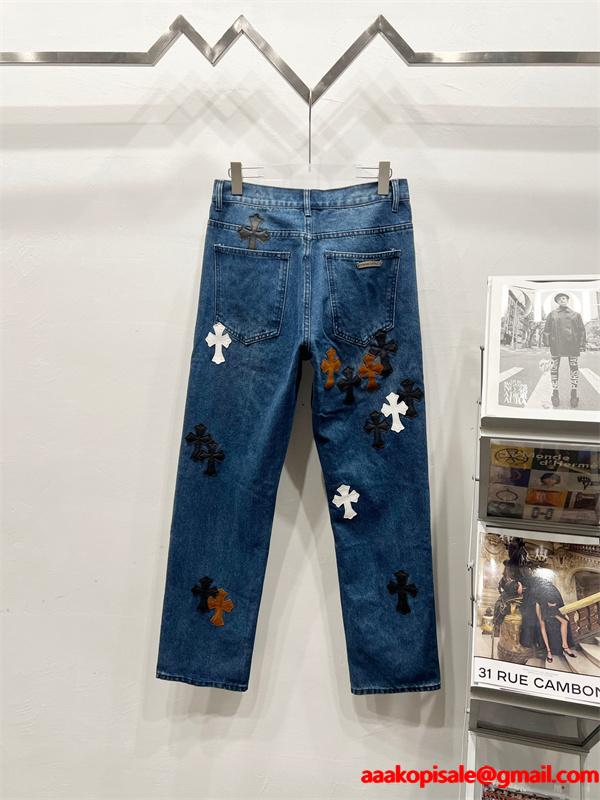 プレミアム感 存在感抜群 2026新作コーデ デニムパンツ クロムハーツ Chrome Hearts コピー
