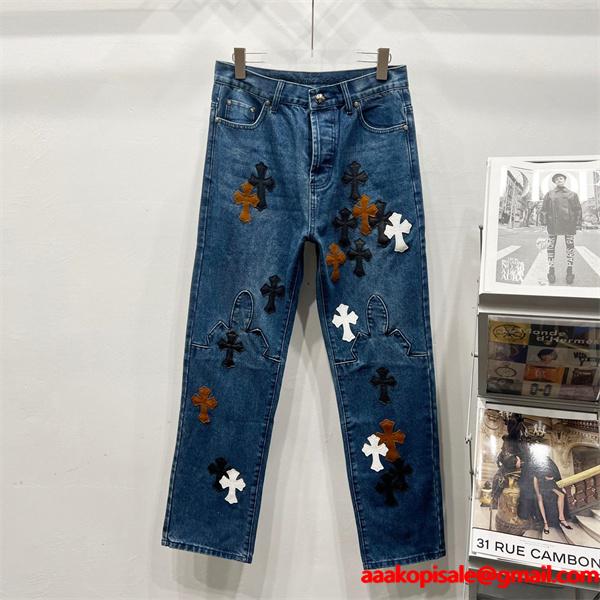 プレミアム感 存在感抜群 2026新作コーデ デニムパンツ クロムハーツ Chrome Hearts コピー
