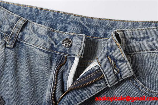 定番人気 オールオーバークロス 万能 デニムパンツ クロムハーツ Chrome Hearts コピー