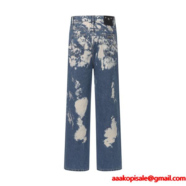 クロムハーツ Chrome Hearts コピー 話題 ブリーチ加工 ダメージ表情 注目新作 デニムパンツ