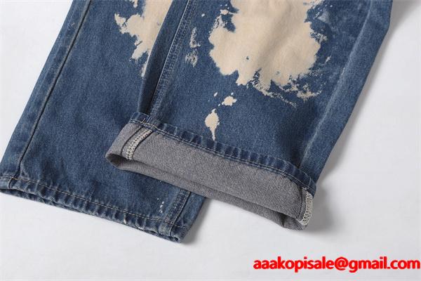 クロムハーツ Chrome Hearts コピー 話題 ブリーチ加工 ダメージ表情 注目新作 デニムパンツ