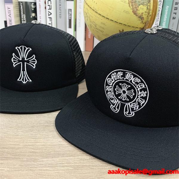 話題 立体クロス刺繍 クロムハーツ Chrome Hearts コピー シンプル 定番 キャップ