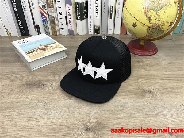 クロムハーツ Chrome Hearts コピー 個性派 トリプルスター装飾 クール系 キャップ