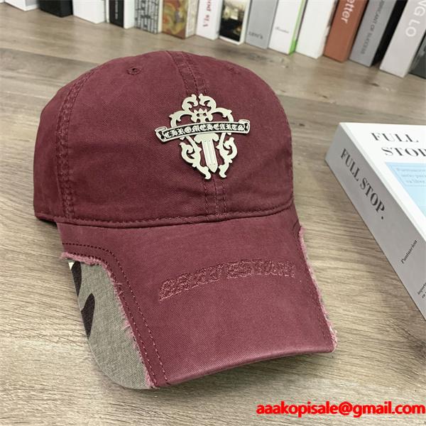 無骨 ダメージ加工 ヴィンテージ調 クロムハーツ Chrome Hearts コピー キャップ