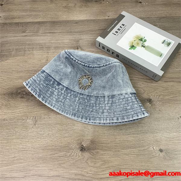 話題 ウォッシュデニム 柔らか印象 バケットハット クロムハーツ Chrome Hearts コピー