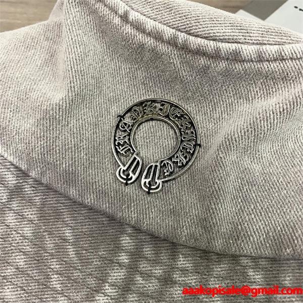 話題 ウォッシュデニム 柔らか印象 バケットハット クロムハーツ Chrome Hearts コピー